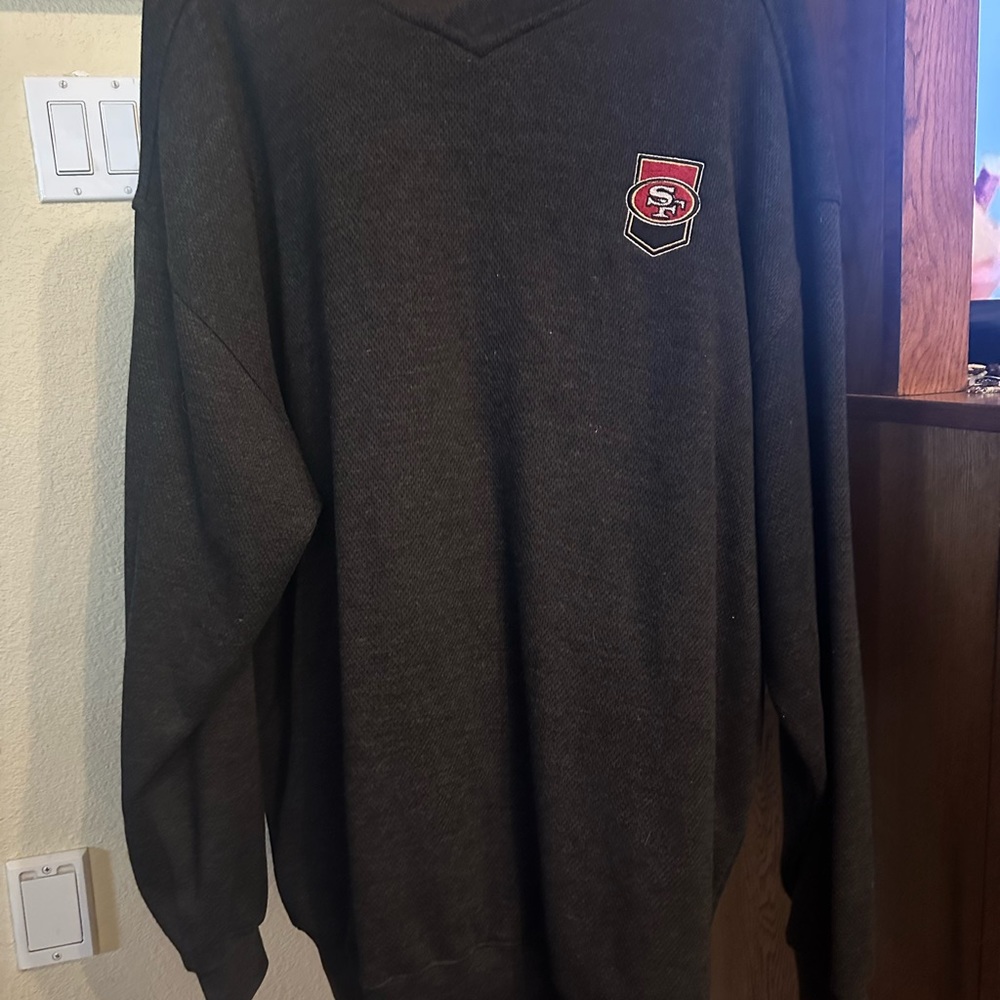 XL NFL SF49ers dark gray sweatshirt - Picture 5 of 7